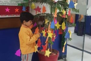 Christmas tree at the school-4