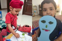 Creating facial features using natural materials