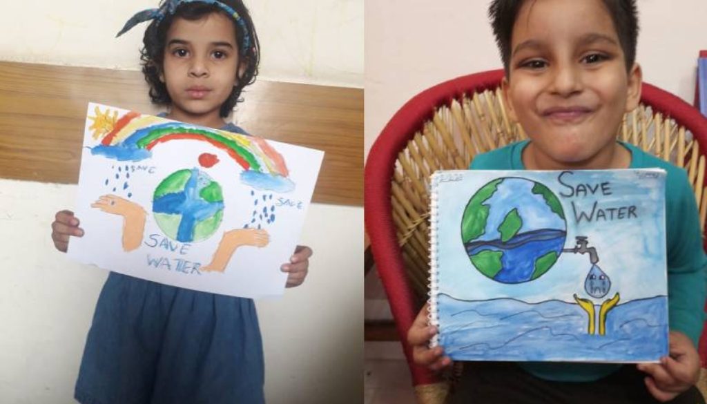 Designing posters on Water Conservation