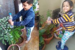 KG class Inquired About Saving Water