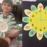 Grade 1 created their own clocks