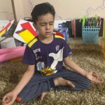Students of grade 1 practiced the mindfulness-3