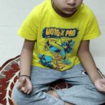 Students of grade 1 practiced the mindfulness-6