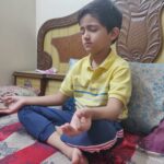 Students of grade 1 practiced the mindfulness-7