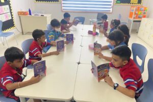 Children enjoyed reading their chapter book-2