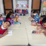 Children enjoyed reading their chapter book-4