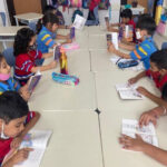 Children enjoyed reading their chapter book-6